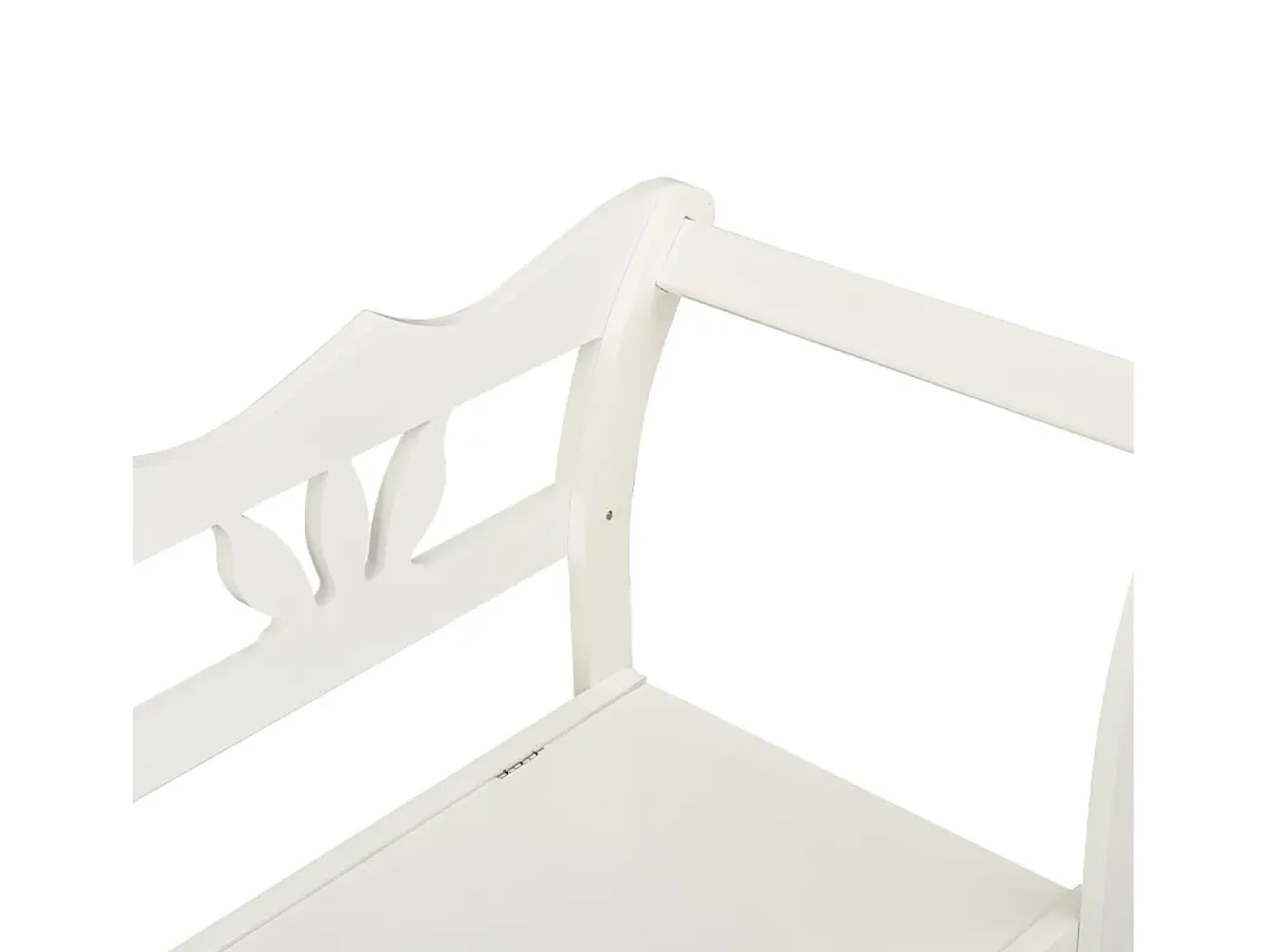 Banco Blanco 107x45x75,5 cm Madera Maciza de Abeto