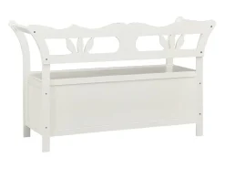 Banco Blanco 107x45x75,5 cm Madera Maciza de Abeto