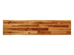 Banco con borde vivo 160 cm madera maciza de acacia