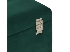 Banco con compartimento de almacenaje 80 cm Terciopelo Verde