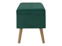 Banco con compartimento de almacenaje 80 cm Terciopelo Verde