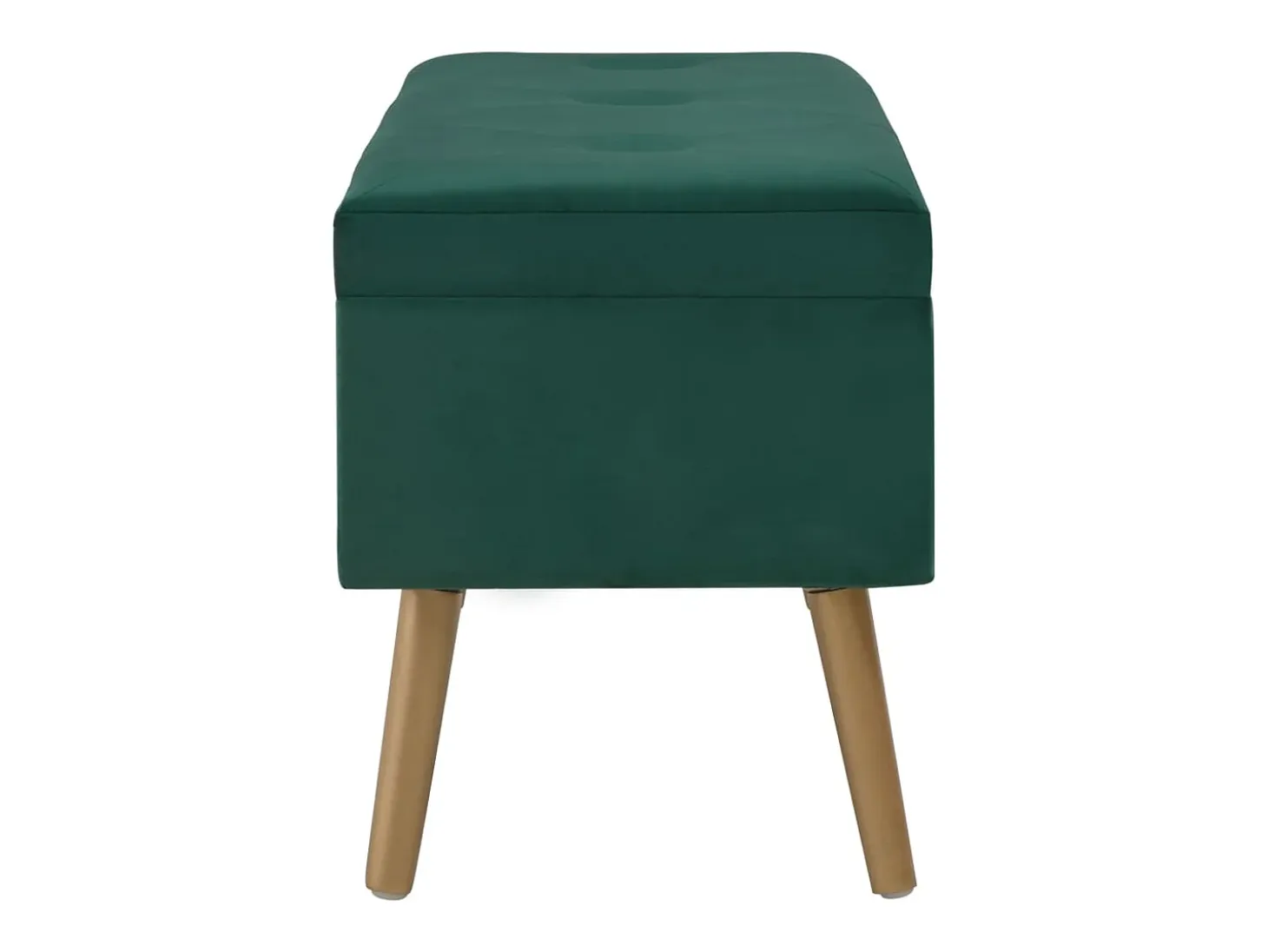 Banco con compartimento de almacenaje 80 cm Terciopelo Verde