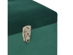 Banco con compartimento de almacenaje 105 cm Terciopelo Verde