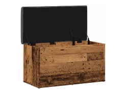 Banco de almacenaje de madera antigua 82x42x45 cm madera de ingeniería