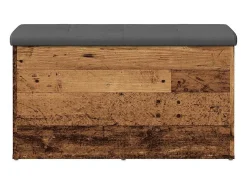 Banco de almacenaje de madera antigua 82x42x45 cm madera de ingeniería