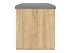 Banco de almacenaje de roble Sonoma 62x42x45 cm madera de ingeniería