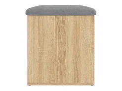 Banco de almacenaje de roble Sonoma 62x42x45 cm madera de ingeniería