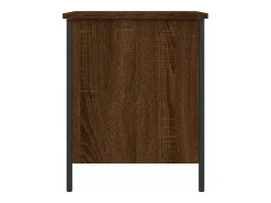 Banco de almacenaje de roble marrón 40x42,5x50 cm madera de ingeniería
