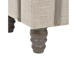 Banco de almacenaje Madera maciza y acero 111x34x37 cm