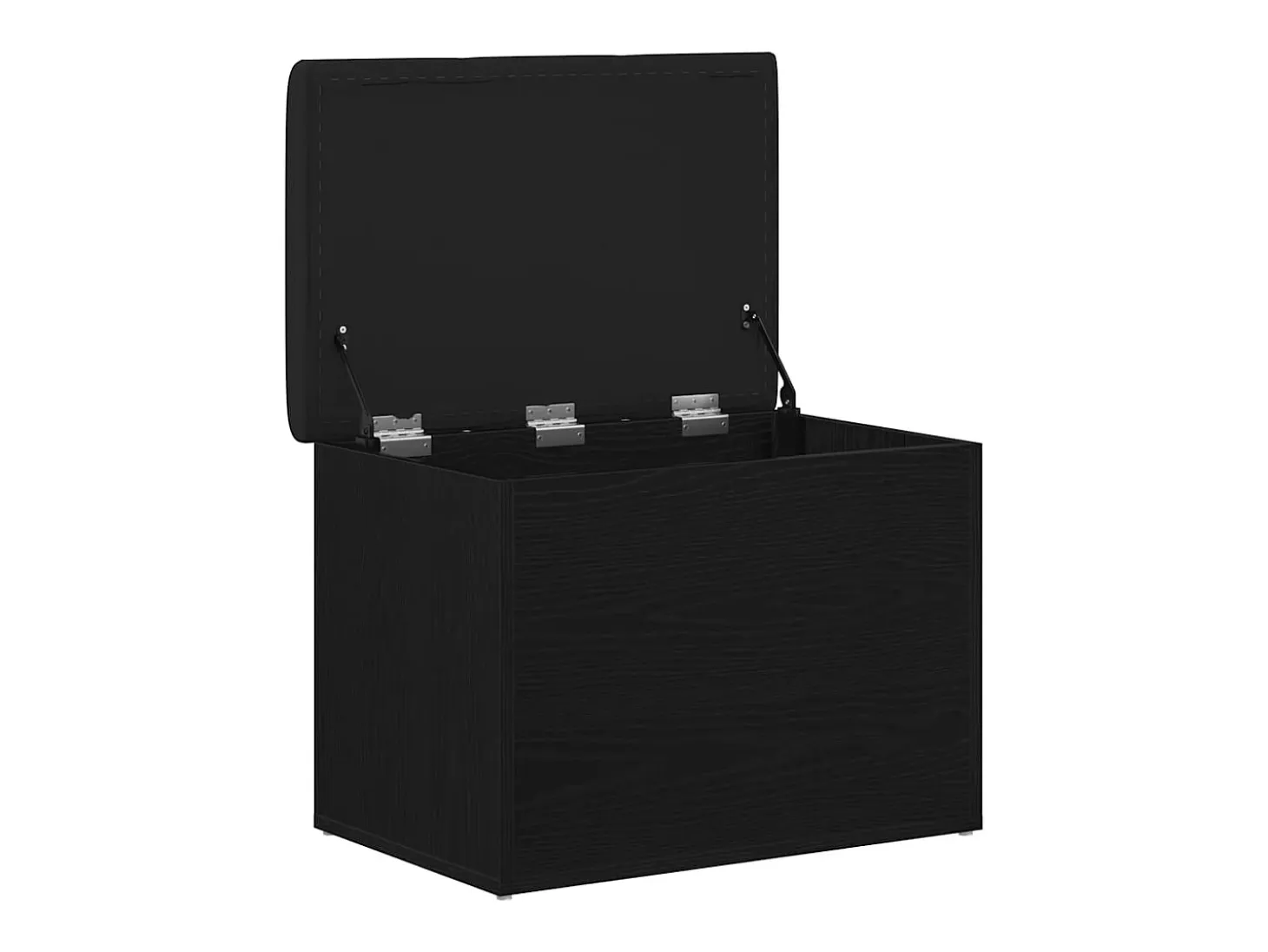 Banco de almacenamiento de roble negro 62 x 42 x 45 cm Madera de ingeniería