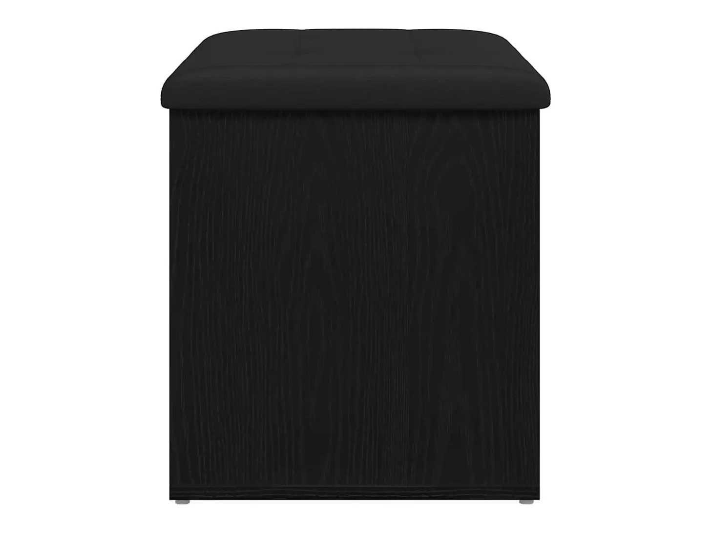 Banco de almacenamiento de roble negro 62 x 42 x 45 cm Madera de ingeniería