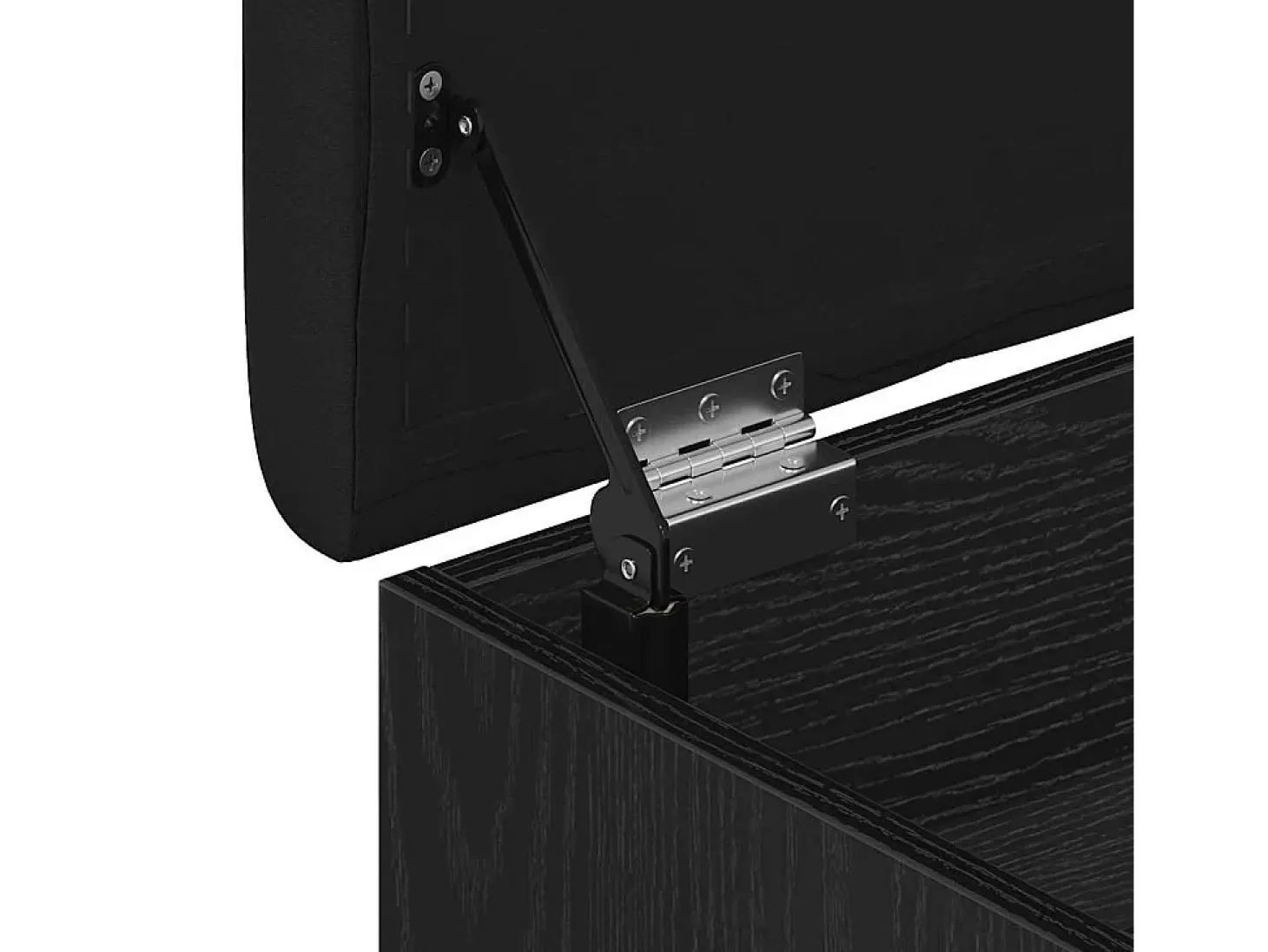 Banco de almacenamiento de roble negro 62 x 42 x 45 cm Madera de ingeniería