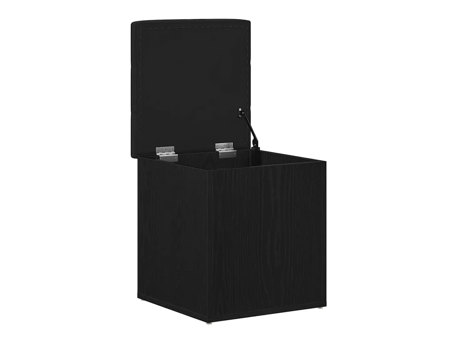 Banco de almacenamiento de roble negro 42 x 42 x 45 cm Madera de ingeniería
