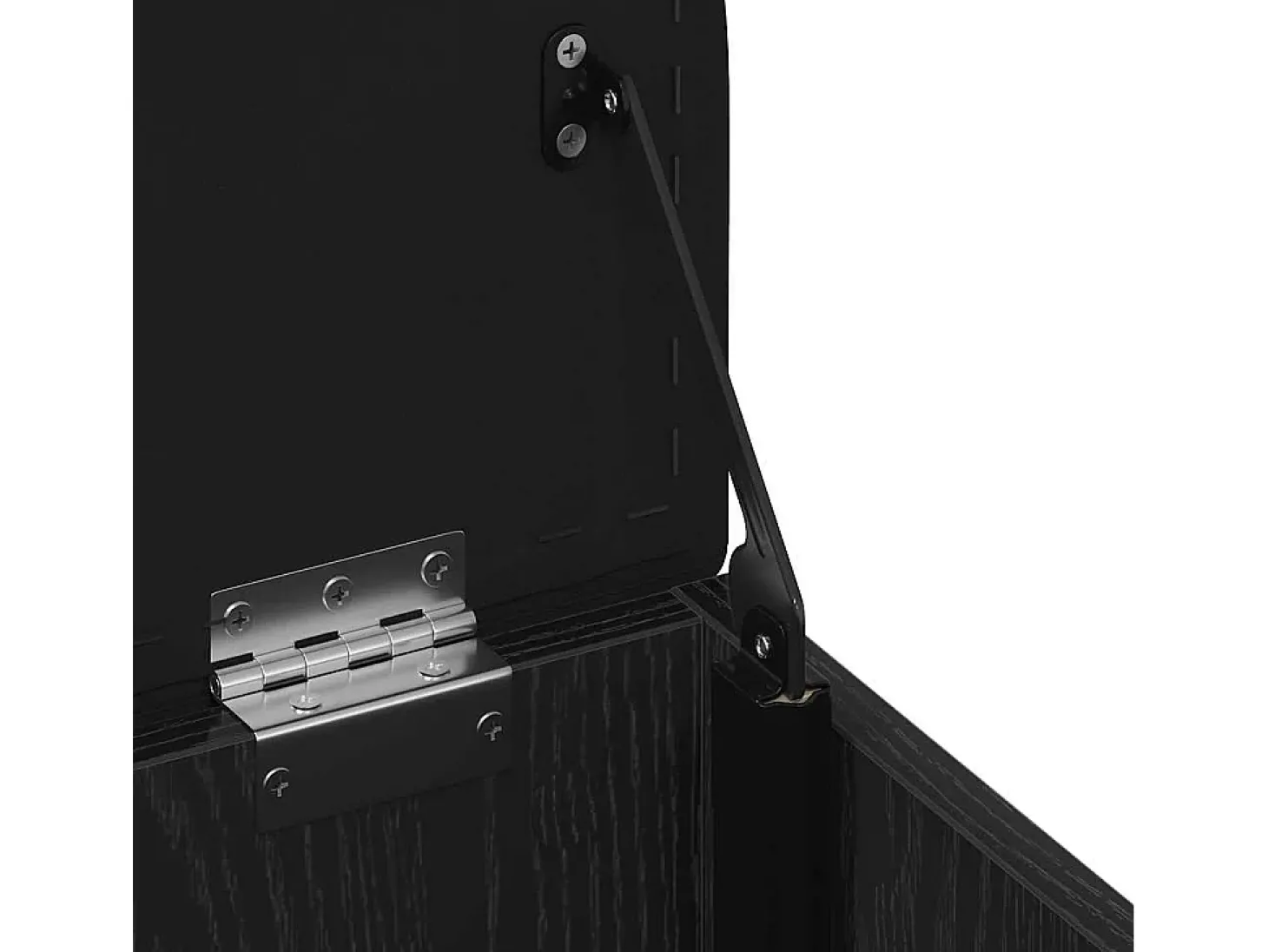 Banco de almacenamiento de roble negro 42 x 42 x 45 cm Madera de ingeniería