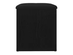 Banco de almacenamiento de roble negro 42 x 42 x 45 cm Madera de ingeniería