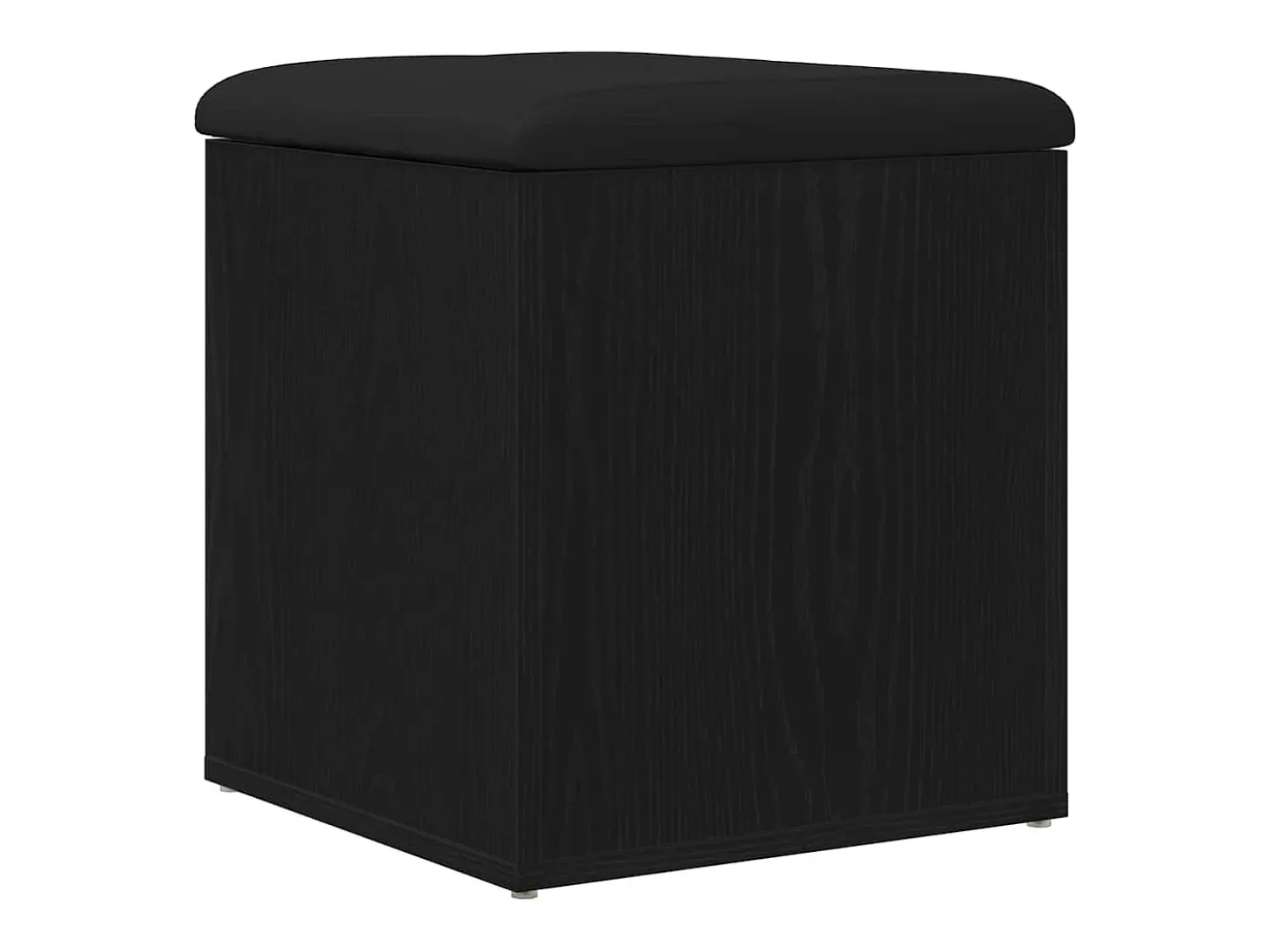 Banco de almacenamiento de roble negro 42 x 42 x 45 cm Madera de ingeniería