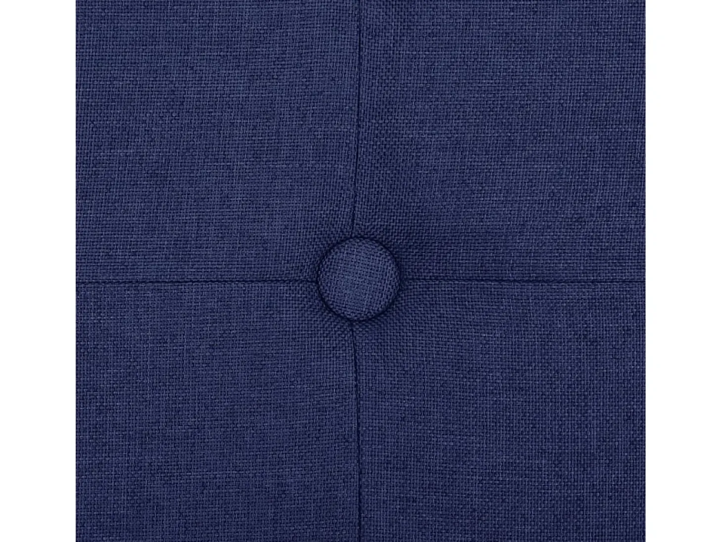 Banco de almacenamiento plegable de lino sintético azul