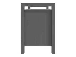 Banco de entrada Gris 110x40x60 cm Madera maciza de pino