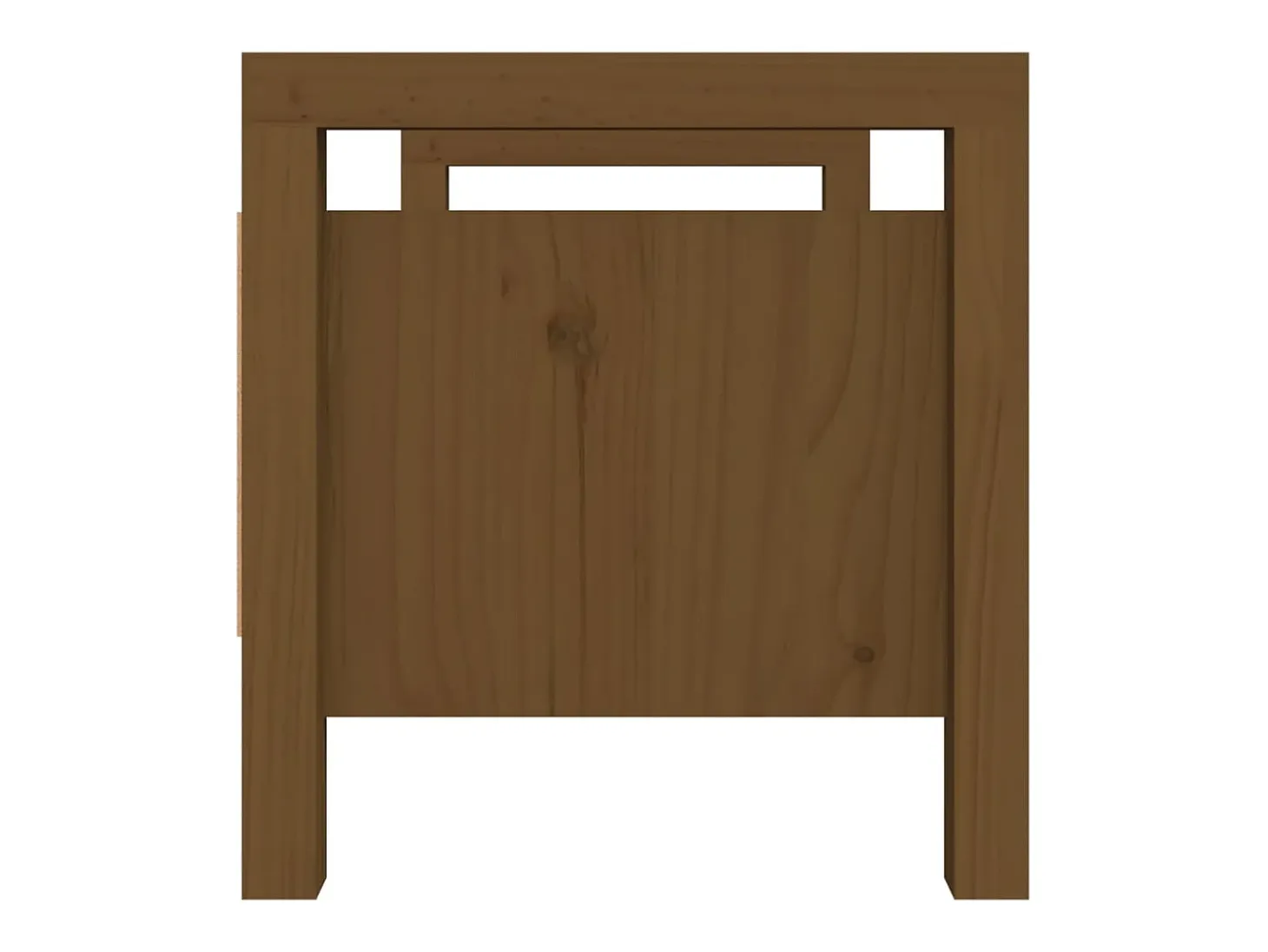 Banco de entrada Marrón miel 80x40x43 cm Madera maciza de pino
