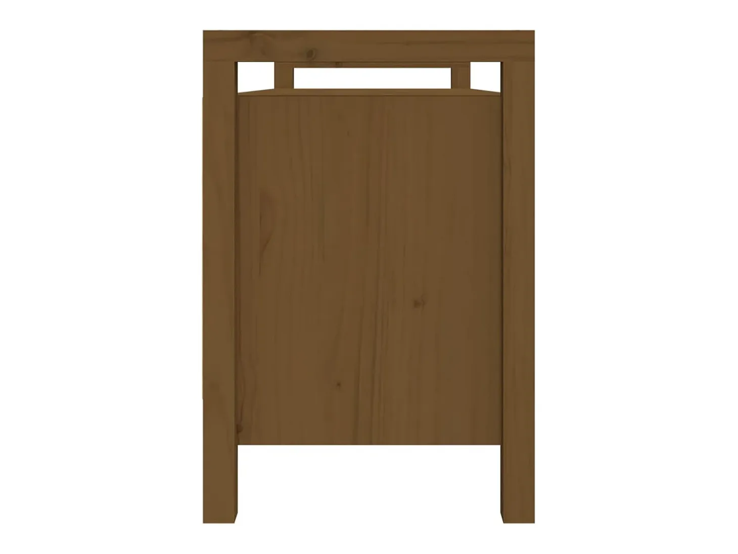 Banco de entrada Marrón miel 110x40x60 cm Madera maciza de pino