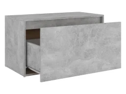 Banco de entrada 80x40x45 cm Gris hormigón Madera de ingeniería