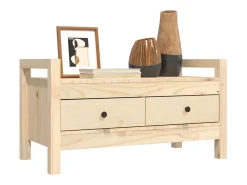 Banco de entrada 80x40x43 cm Madera maciza de pino