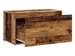 Banco de entrada 80x40x45 cm madera vieja de ingeniería de madera