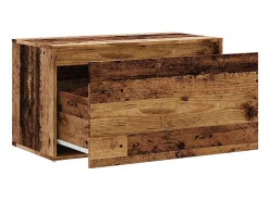 Banco de entrada 80x40x45 cm madera vieja de ingeniería de madera