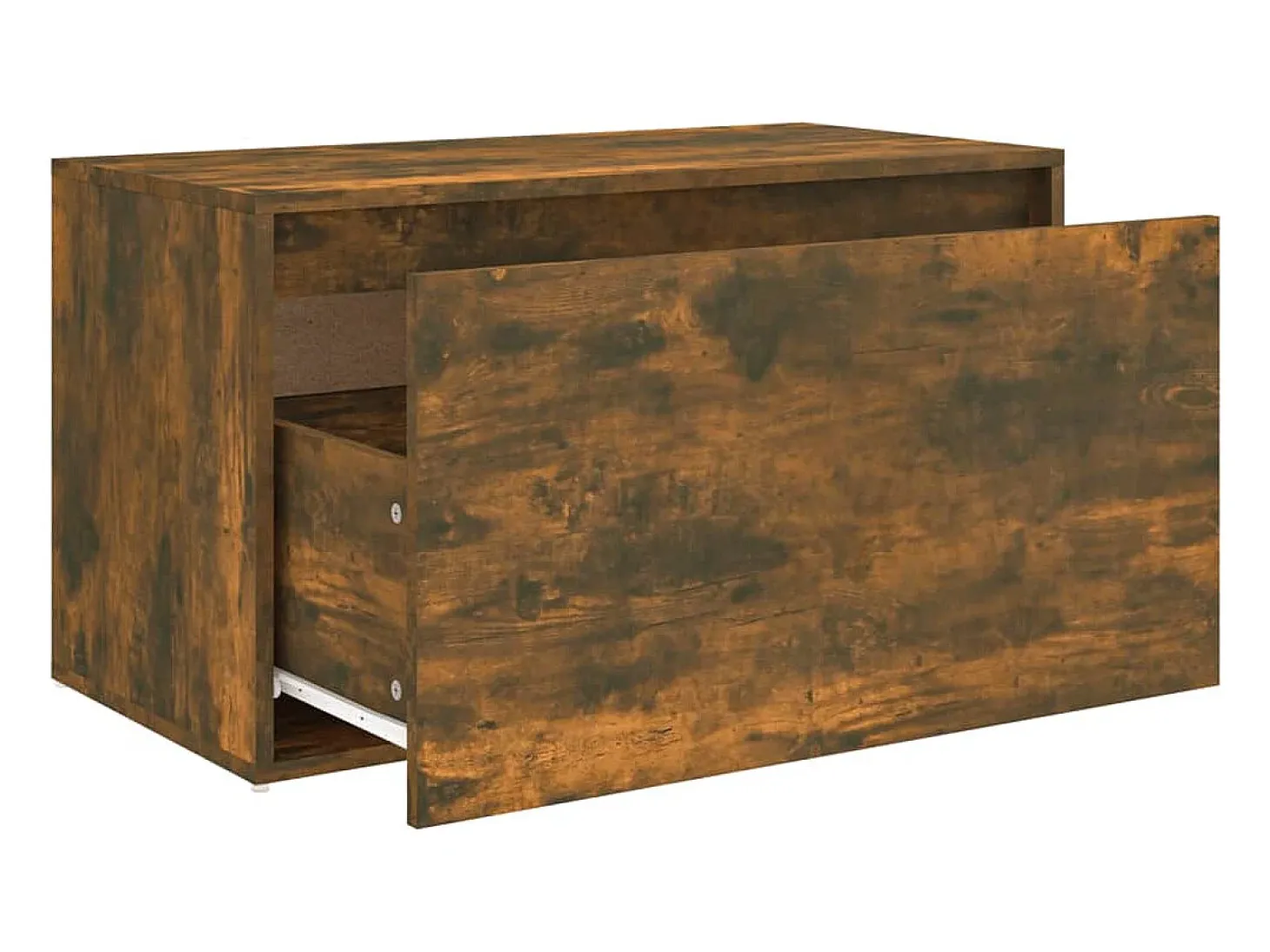 Banco de entrada 80x40x45 cm Roble ahumado Madera de ingeniería