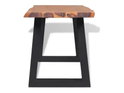 Banco de madera maciza de acacia 160 cm