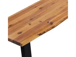 Banco de madera maciza de acacia 160 cm