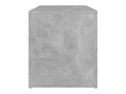 Banco de pasillo madera de ingeniería gris hormigón 80x40x45 cm