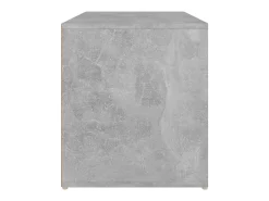 Banco de pasillo madera de ingeniería gris hormigón 80x40x45 cm