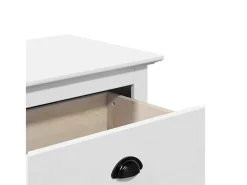 Banco de recibidor blanco BODO 114x40x45 cm