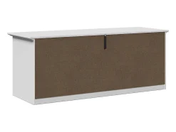 Banco de recibidor blanco BODO 114x40x45 cm