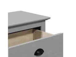 Banco de recibidor gris BODO 114x40x45 cm