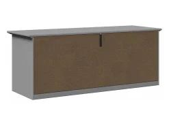 Banco de recibidor gris BODO 114x40x45 cm