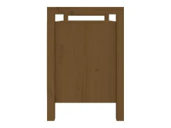 Banco de recibidor madera maciza pino marrón miel 110x40x60 cm ES152335