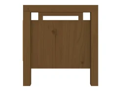 Banco de recibidor madera maciza pino marrón miel 80x40x43 cm ES692203
