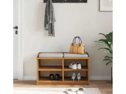 Banco de recibidor SANDNES 87x40x50 cm madera maciza de pino