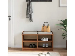 Banco de recibidor SANDNES 87x40x50 cm madera maciza de pino