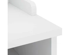 Banco de recibidor SANDNES blanco 45x40x50 cm madera maciza de pino