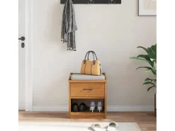 Banco de recibidor SANDNES 45x40x50 cm madera maciza de pino