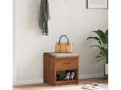 Banco de recibidor SANDNES 45x40x50 cm madera maciza de pino