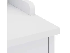 Banco de recibidor SANDNES blanco 87x40x50 cm madera maciza de pino