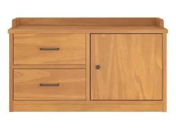 Banco de recibidor SANDNES 87x40x50 cm madera maciza de pino