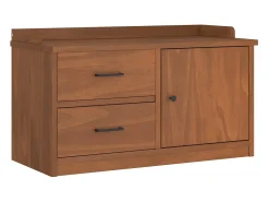 Banco de recibidor SANDNES 87x40x50 cm madera maciza de pino