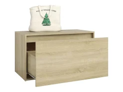 Banco de recibidor 80x40x45 cm Roble Sonoma Madera de ingeniería