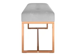 Banco Gris 110x36x45 cm Terciopelo