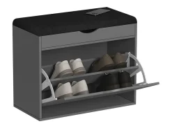 Banco para zapatos antracita 60x30x51 schufy